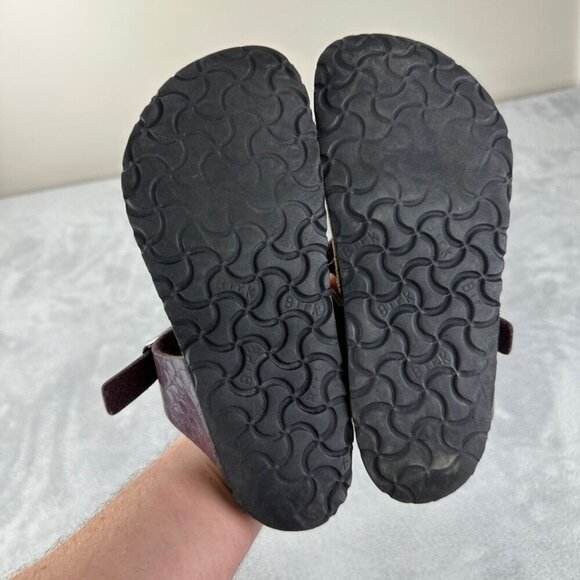 Birkenstock Gizeh Patent Leather Purple Thong Sandals Women’s Size 38 EU - Picture 10 of 10